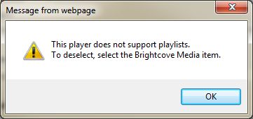 error for playlist