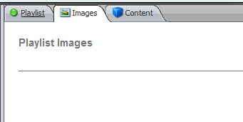 playlist image tab