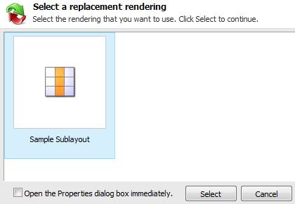 compatible rendering sublayout