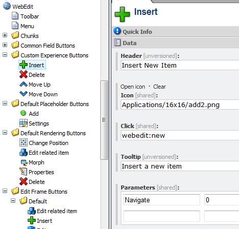 web edit fields