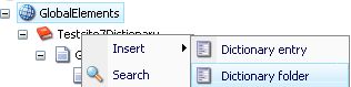 Dictionary Insert Options