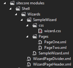 sitecore modules wizards finished